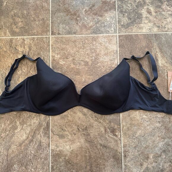 Skims Weightless Scoop Bra Onyx Size 42H - Picture 1 of 10